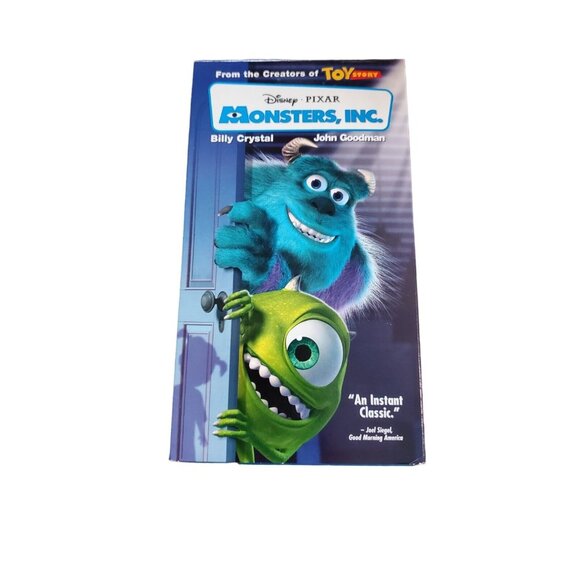 Vtg VHS Disney Pixar Monsters, Inc. Slip Sleeve Rare Hollywood Video Blue Shell - Picture 1 of 12